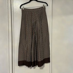 Zara PRINT CULOTTES-Brown-4886/076